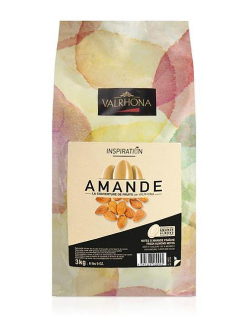 Blond (White) 30.5% -  (Amande) Almond Fèves (Discs) - 906 g (2 lbs) - Valrhona Chocolate