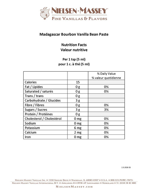 Vanilla Bean Paste - Madagascar Bourbon Pure - Nielsen Massey