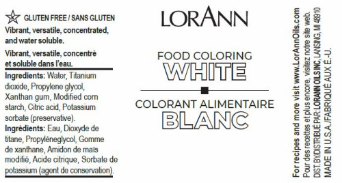 White Food Colouring - Liquid - 946 mL/ 32 oz - LorAnn