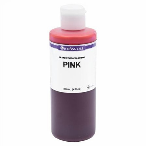 Pink Food Colouring - Liquid - 118 mL/4 oz - LorAnn