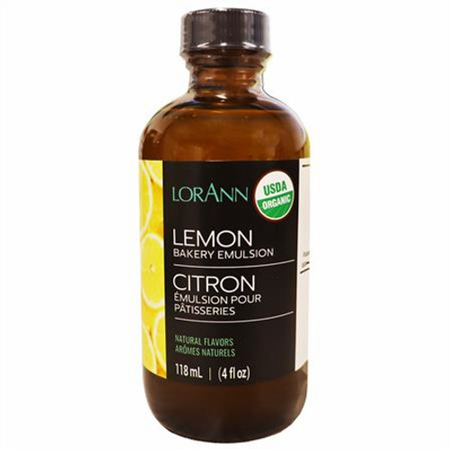 LorAnn - Lemon ORGANIC Bakery Emulsion - 4 oz LorAnn - Lemon ORGANIC Bakery Emulsion - 4 oz