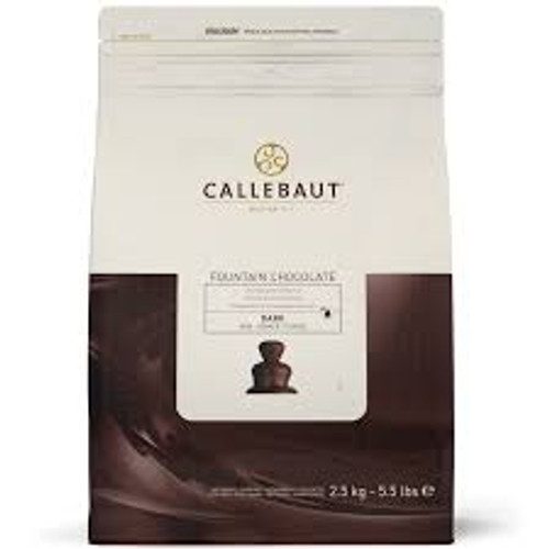 Chocolate - Fountain - Dark Semisweet 56.9% - Callets (Chips) - 2.5 kg (5.5 lbs) - Callebaut