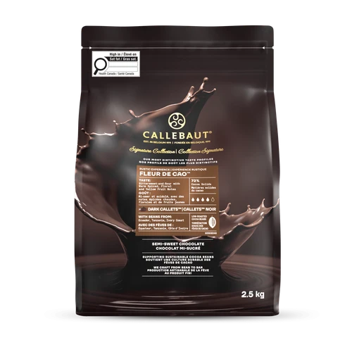 callebaut rustic signature fleur de cao dark chocolate