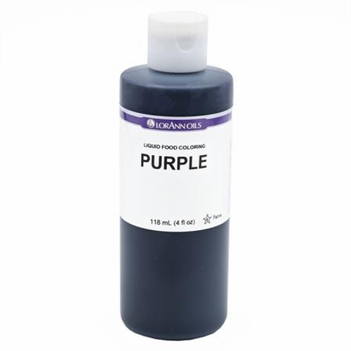 Purple Food Colouring - Liquid - 118 mL/4 oz - LorAnn