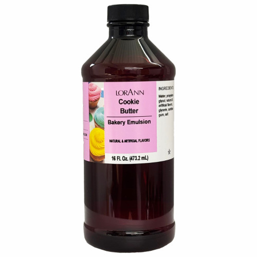 LorAnn - Cookie Butter Bakery Emulsion - 16 oz LorAnn - Cookie Butter Bakery Emulsion - 16 oz