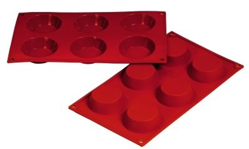 Tartlet - 2.37 oz - 6 pc per tray - Silicone - Fat Daddio's