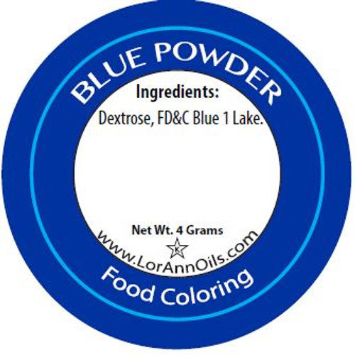 Food Colouring Powder - Blue - 453 g / 1 lb - LorAnn Food Colouring Powder - Blue - 453 g / 1 lb - LorAnn