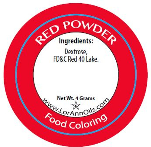 Food Coloring Powder - Red - LorAnn Food Coloring Powder - Red - LorAnn