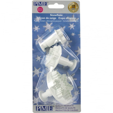 PME SNOWFLAKE PLUNGER CUTTERS, 3 PIECE SET