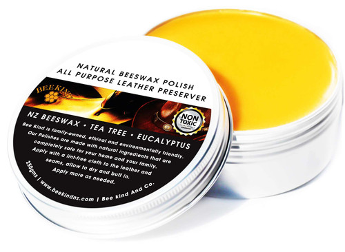 Bee Kind Natural Beeswax Polish All Purpose Leather Preserver
