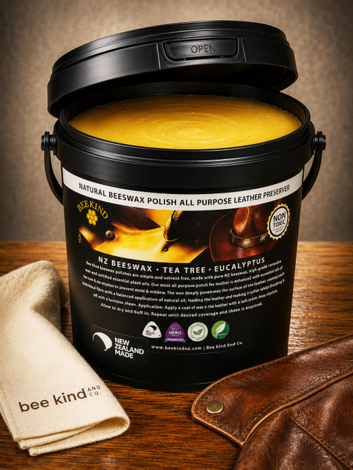 Bee Kind Natural Beeswax Polish All Purpose Leather Preserver