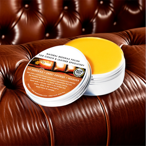 Bee Kind Natural Beeswax Polish for Couch/Leather Upholstery