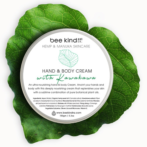 Hemp & Mānuka Hand & Body Cream with NZ Kawakawa Hemp & Mānuka Hand & Body Cream with NZ Kawakawa