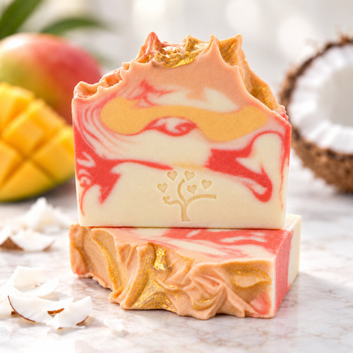 Mango, Papaya & Coconut Artisan Soap
