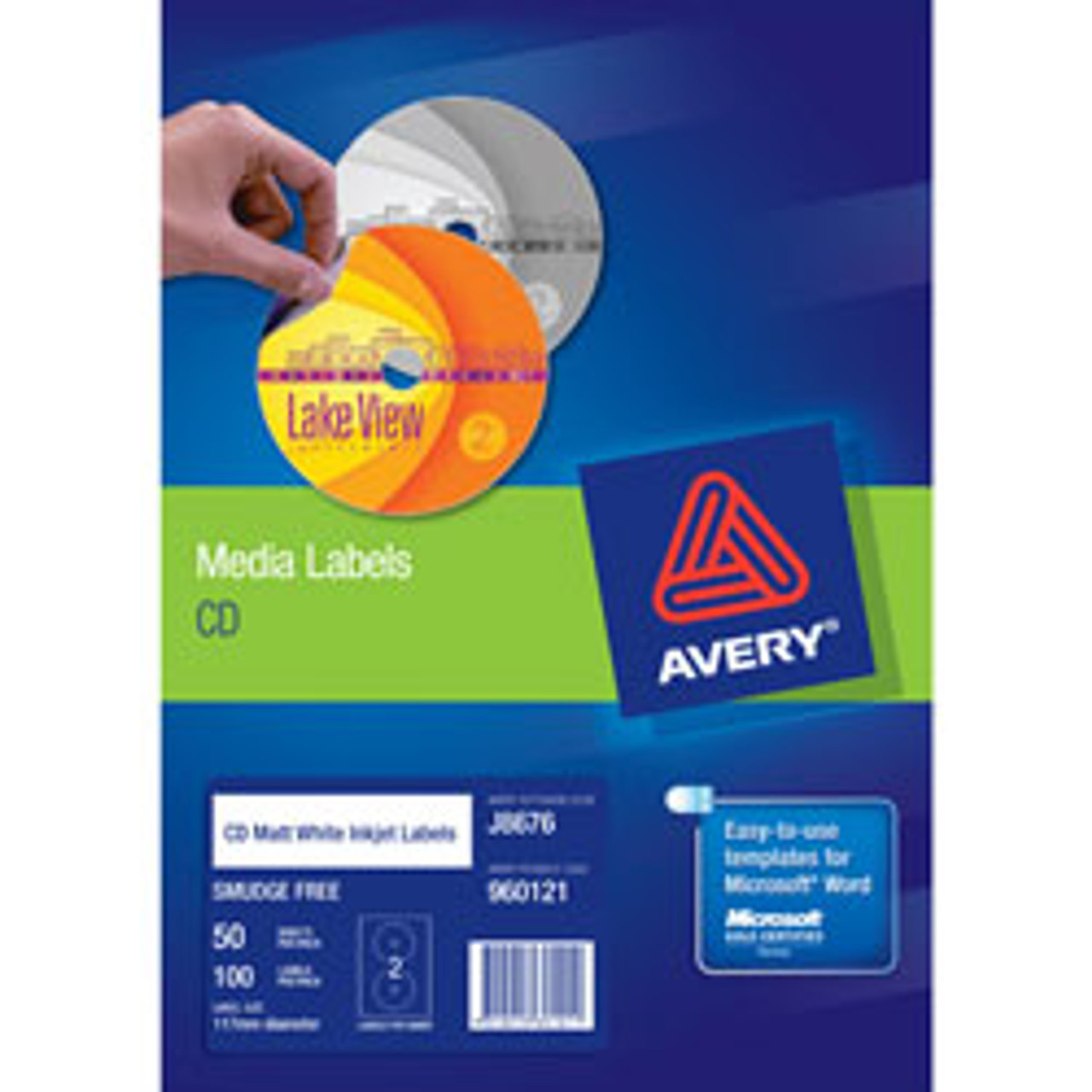 AVERY CD/DVD LABELLING SYSTEM & REFILLS CD Labels Matte White ...