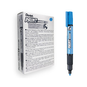 Pentel MMP20 Paint Marker Medium Bullet 3.0mm Sky Blue, Box of 12