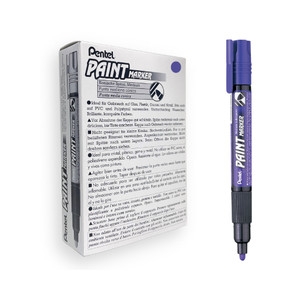 Pentel MMP20 Paint Marker Medium Bullet 3.0mm Violet, Box of 12