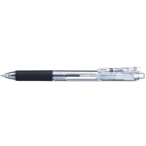 Pentel BXB117 Feel Ballpoint Pen Retractable 0.7mm Medium Nib Black, Box of 10