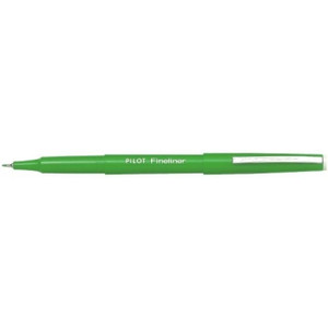 PILOT SW-PPF FINELINER PENS Green Bx12