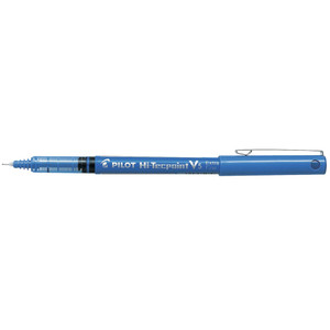 PILOT HI-TECPOINT PEN BX-V5 (0.5mm Tip 0.3mm Line) Extra Fine Blue (Pack of 12)