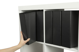 MARBIG INSERT LEVER ARCH FILE Clearview A4 Black
