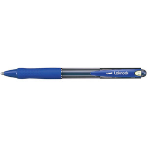 UNIBALL SN100 (14) LAKNOCK RETRACTABLE BALLPOINT PEN 1.4mm Broad Blue, Bx12
