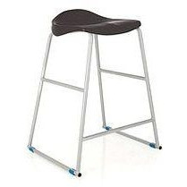 TRACT SCIENCE LABORATORY STOOL 500mm High Charcoal