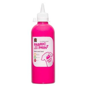 FLUORESCENT CRAFT PAINT 500ML PINK