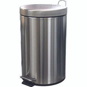 COMPASS S STEEL PEDAL BIN 7 Litre 205x320mm