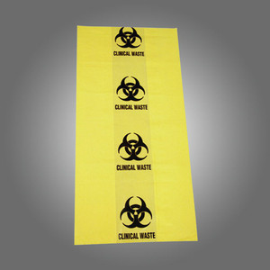 AEROHAZARD Biohazard Clinical Waste Bag 50L - 55um (630 x 800mm), Each