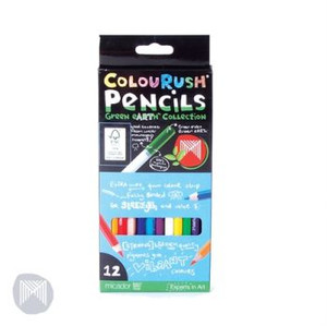 MICADOR COLOURUSH PENCILS Assorted Pack of 12 ( sub with #STD-185C12 )