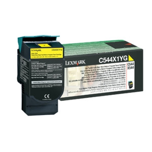 LEXMARK C544 / X544 ORIGINAL YELLOW EXTRA HIGH YIELD RETURN PROGRAMME TONER CARTRIDGE 4K Suits Suits C544 / C546 / X544 / X546 / X548
