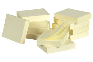 MARBIG NOTES Repositional 40x50mm Yellow Pk12