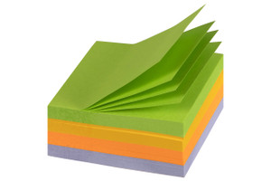MARBIG RAINBOW CUBE NOTES 75x75mm 320Sht Assorted