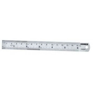OSMER STAINLESS STEEL RULER 15cm / 6 inch