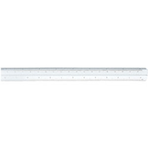 STAEDTLER TRIANGULAR SCALE RULERS - 300MM 2 DIN 1:20, 25, 33 1/3, 50, 75, 100