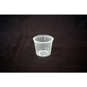 DISPOSABLE ROUND SAUCE CONTAINER 150ml Bx1000 (Lids Sold Separately)
