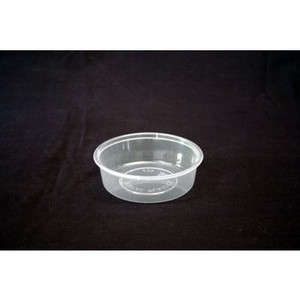DISPOSABLE ROUND CONTAINER 220ml Bx1000 (Lids Sold Separately)