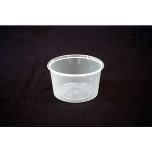 DISPOSABLE ROUND CONTAINER 500ml Bx500 (Lids Sold Separately)