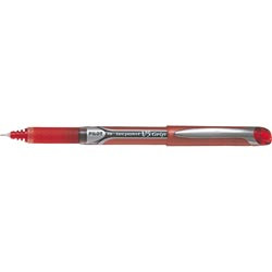 PILOT V5 HI-TECPOINT GRIP PEN BXGPN-V5 (0.5mm Tip 0.3mm Line) Extra Fine Red (Pack of 12)
