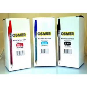 BALLPOINT PEN BLUE BX50 Medium Blue, Bulk Economical Bx50 (ECO7250)