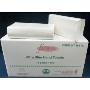 GREEN FLORIN ULTRASLIM MULTIFOLD TAD HAND TOWEL 16 Packs x 150 Towels