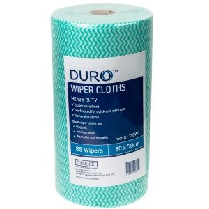 DURO WIPER ROLLS HEAVY DUTY GREEN 50 X 30CM Ctn4