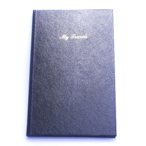 TRIP BOOK LEATHERGRAIN 175 X 105MM BLACK *** While Stocks Last ***