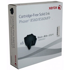 FUJI XEROX PHASER 108R00907 BLACK INK 6PK 6.8K Suits Phaser 8560 / 8560MFP / 8550