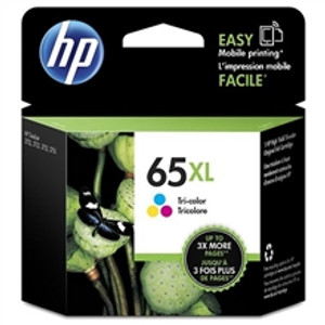 HP #65XL ORIGINAL TRI COLOUR INK CARTRIDGES N9K03AA Suits HP Deskjet 2620 / 2621 / 2623 / 2624 / 3720/ 3721 / 3723 / 3724 / 5020 / 5030 / 5032 / 5034 / 5075, HP AMP 120 / 125