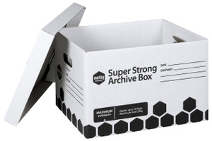 MARBIG SUPER STRONG ARCHIVE BOX 420mm (L) x 320mm (W) x 260mm (H) - Pack of 12