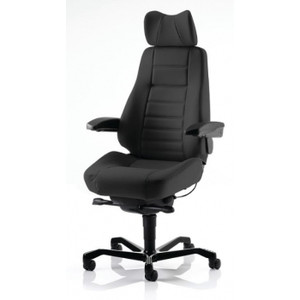 CONTROLLER CHAIR BLACK HAVANA CLOTH