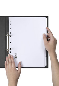 MARBIG MANILLA DIVIDERS A4 5 Tab Bulk Pk20 White