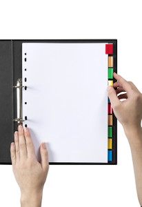 MARBIG DIVDRS INSRT TABS WHT MNLLA A4 10TAB